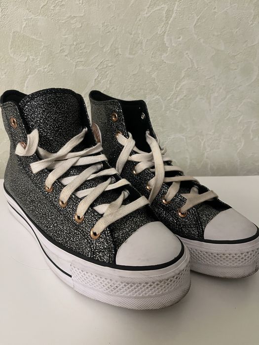 Кеди converse all star на платвормі високі жіночі 41-42 розмір