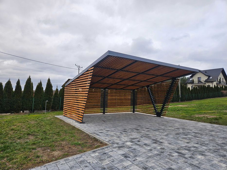 Carport Wiata garażowa dwustanowiskowa