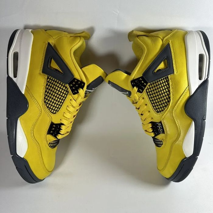 Nike Air Jordan 4 Retro Lightning Tour Yellow | найк джордан