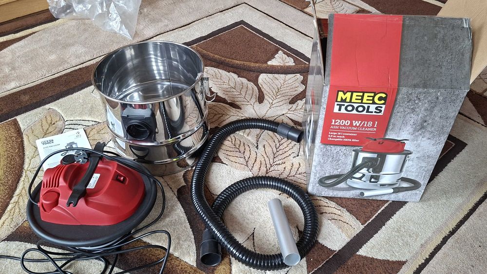 Odkurzacz kominkowy do popiołu 1200W 18l