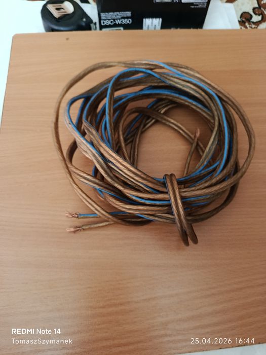 Solidny kabel głośnikowy 6m – CZYSTA MIEDŹ (OFC), gruby!