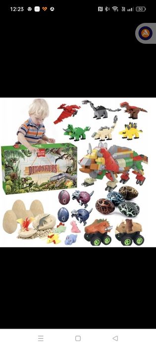 Kalendarz adwentowy dinozaury