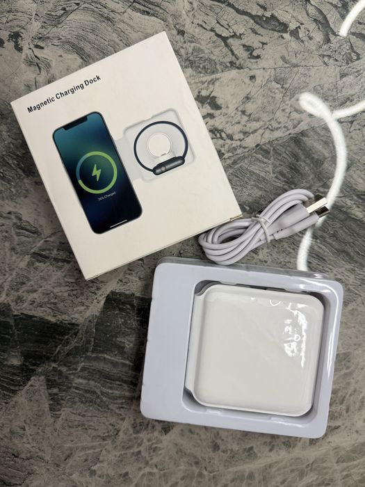 Беспроводное зарядное устройство MagSafe Duo Charger 15W (Q500) white