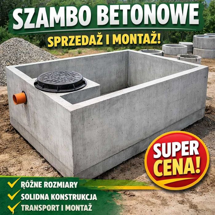 KANAŁ do garażu betonowy SZCZELNY kanały i zbiorniki SZAMBO szamba