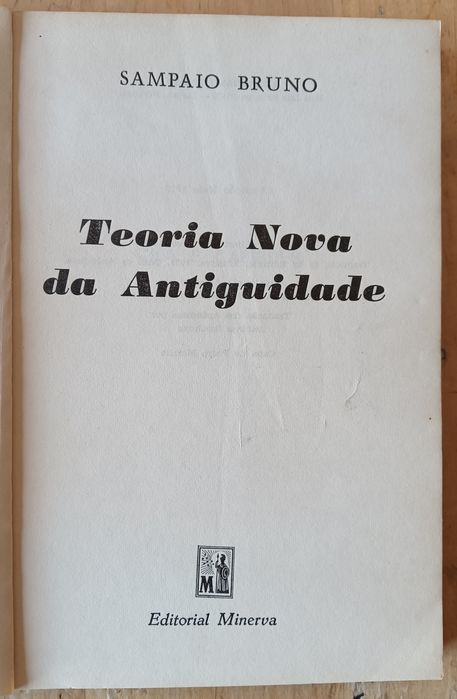Teoria da nova antiguidade. Sampaio Bruno