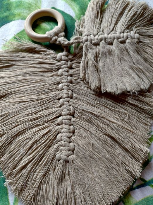 Makrama liść boho