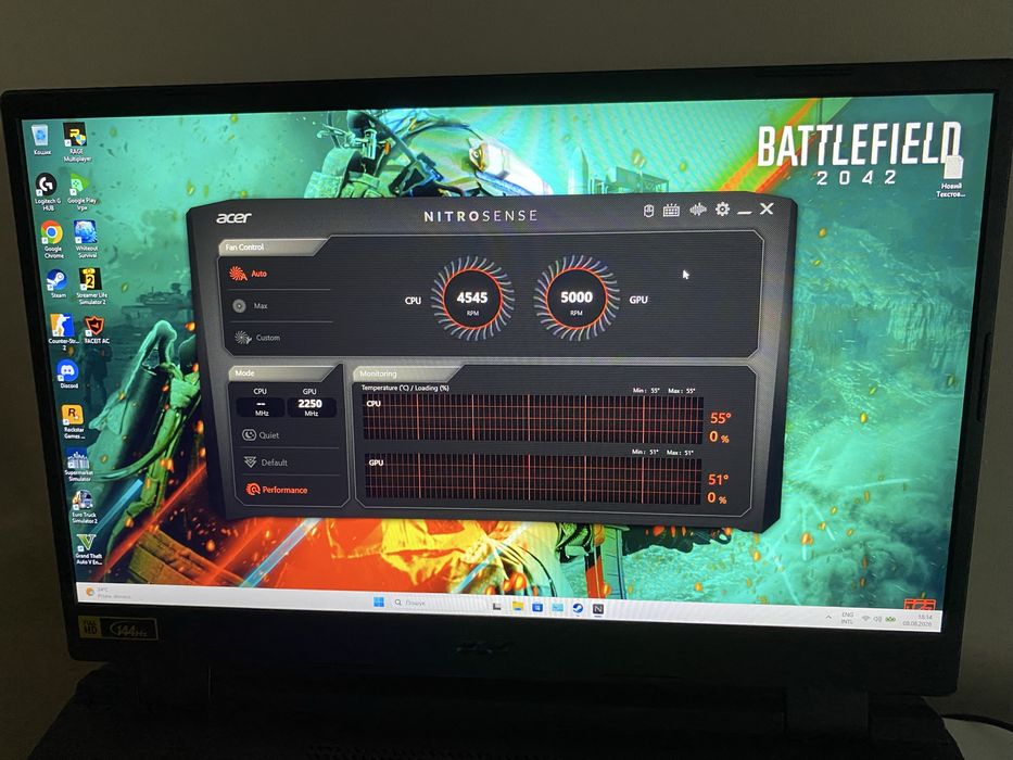 Laptop Acer Nitro 5  17.3  rtx4060 i5 12400h