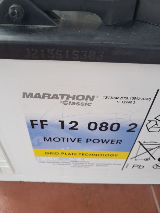 Bataria de tracção  12v 80ah/105ah