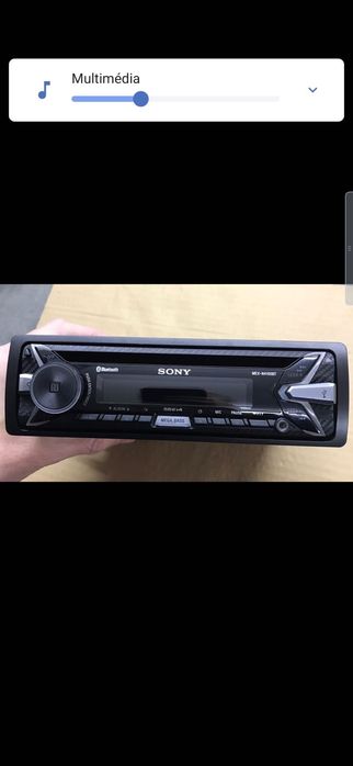 Conjunto SONY auto rádio e colunas