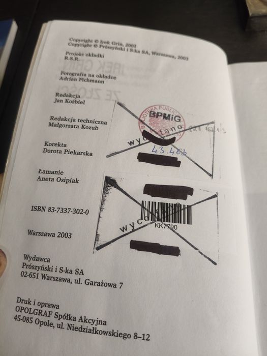 Książka pod tytułem ze złości ⁷⁴