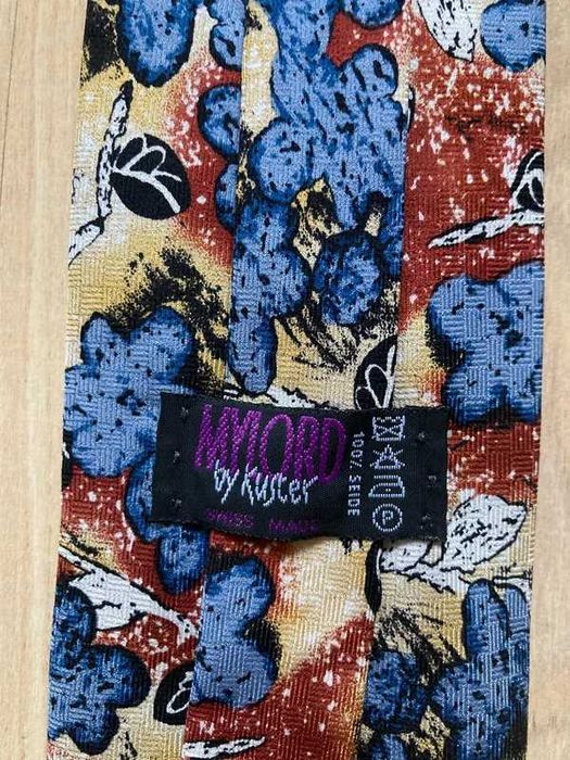 Wzorzysty krawat MYLORD by Kuster 100% jedwab