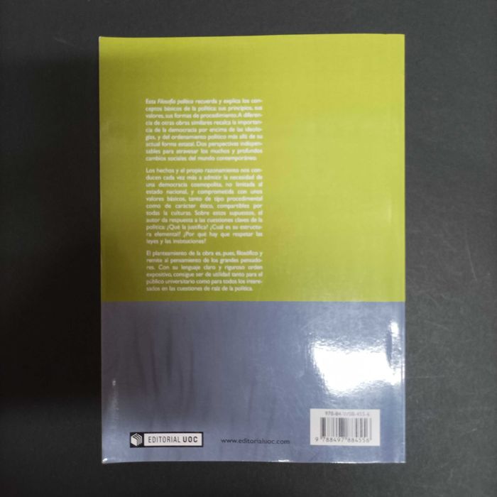 Filosofia Política  Norberto Bilbeny
