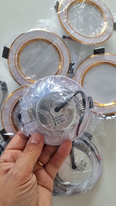 Conjunto de 10 holofotes luzes LED