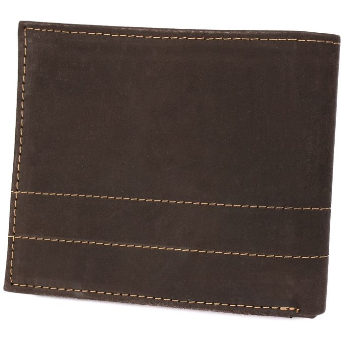 portfel męski skórzany alberto 033 - ciemnobrązowy