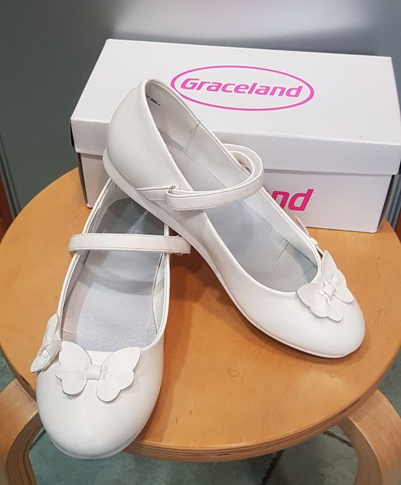 Buty białe-baleriny 36
