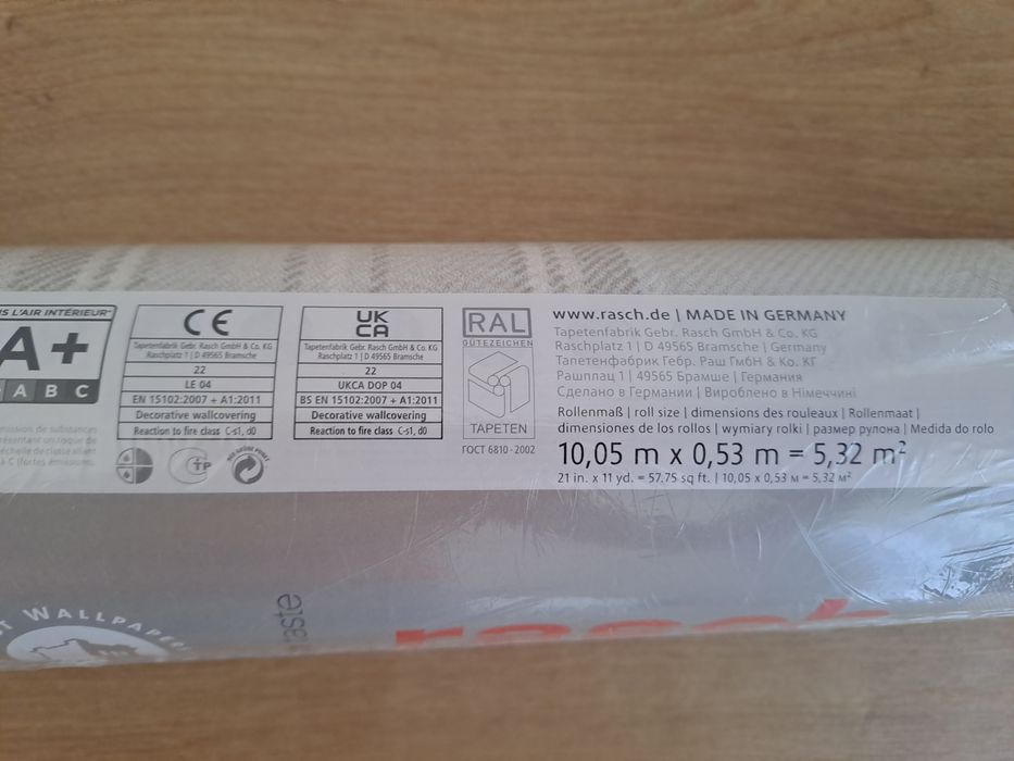 Tapeta ścienna Rasch 537444 (1 rolka zafoliowana)