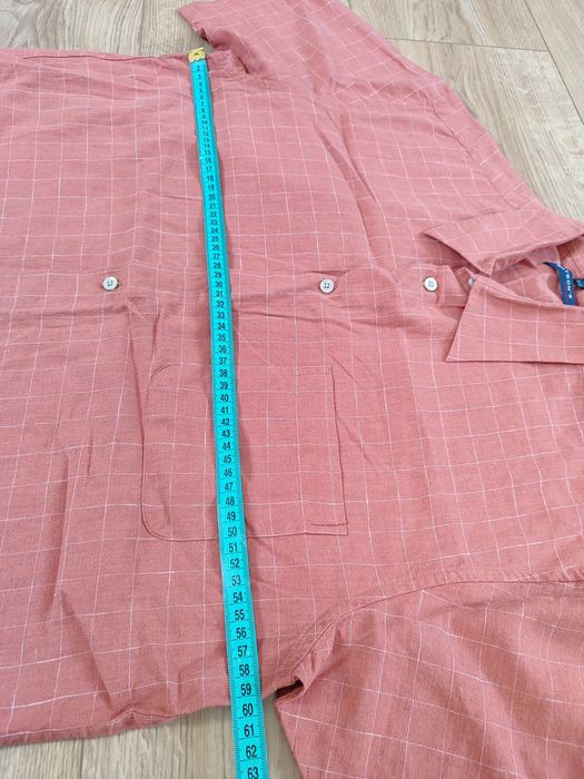Koszula krata len bawełna na lato Watson L XL