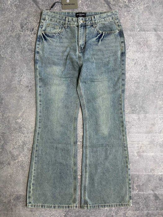 BALENCIAGA flared faded washed jeans джинси клеш кльош джинсы archive