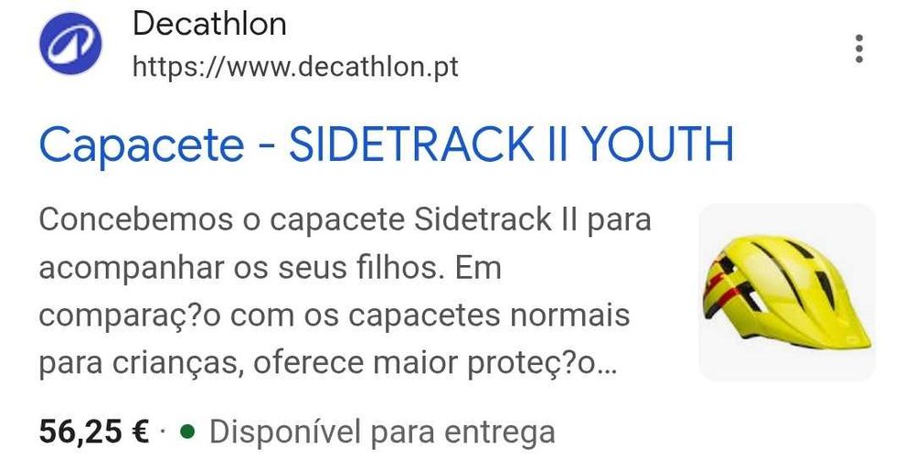 Capacete ciclismo criança