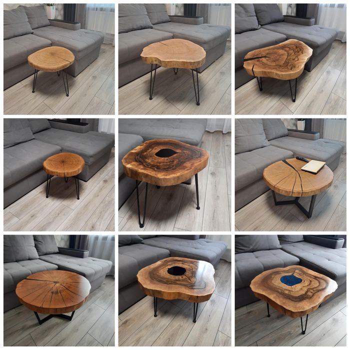 Стіл журнальний кавовий,дуб ,ясн,горіх