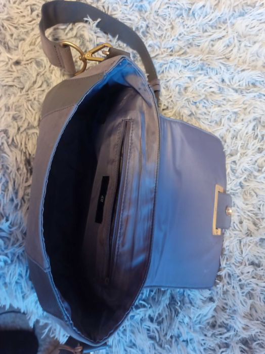 Сумка H&M серая кожзам