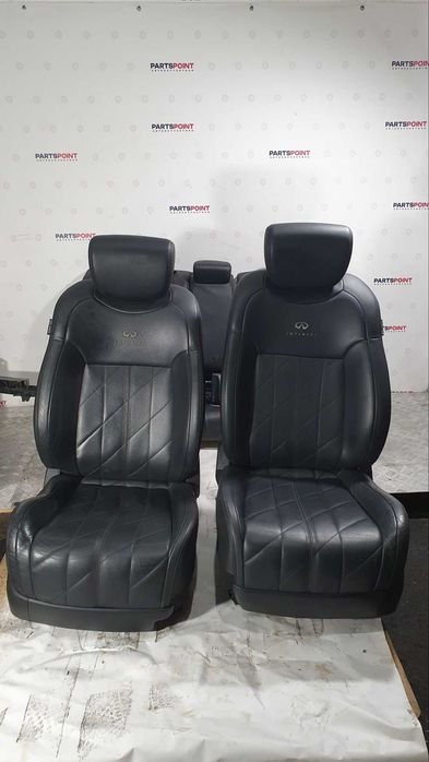 Сидіння задні шкіряний чорний салон Infinity QX70, гарний стан