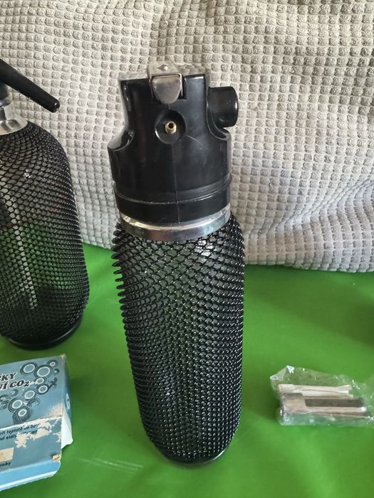 Conjunto Barman com garrafa Sifão em vidro