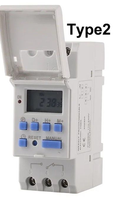 Таймер 220v /15A/DIN рейка