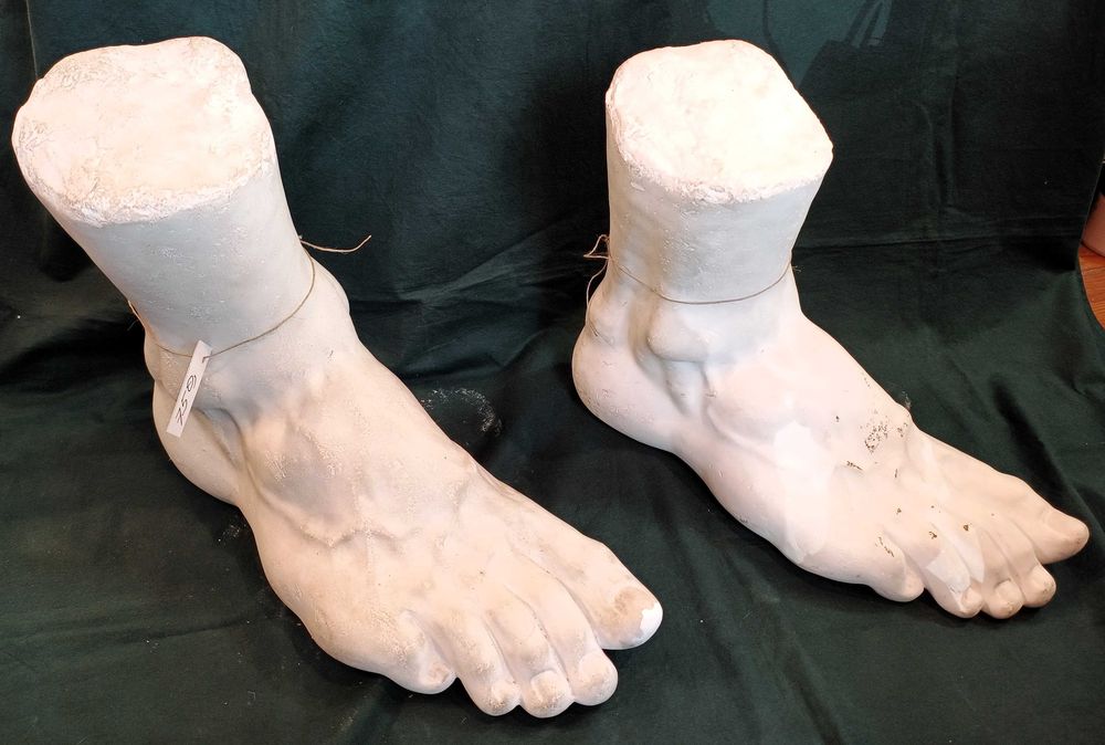 Pés Gesso Patinado Séc XIX Atelier Soulage