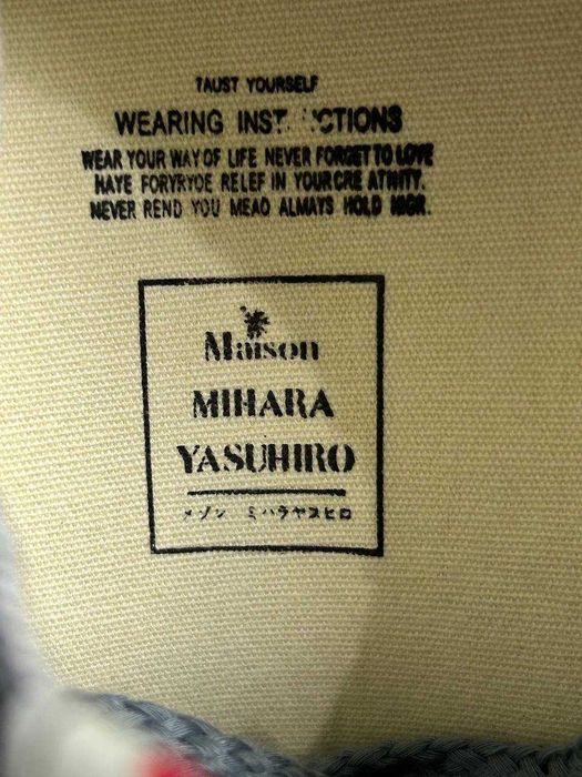 Maison Mihara Yasuhiro MMY кеды серые кеди сірі 37 38 40 41 42 43 44