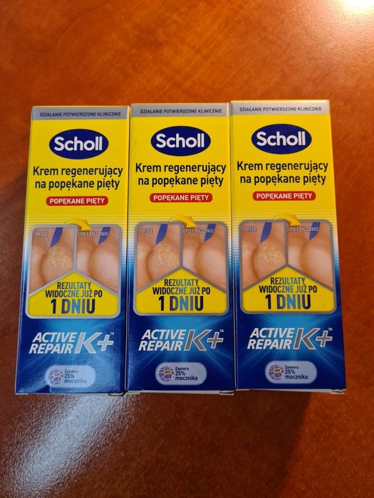 Scholl krem regenerujący na popękane pięty  3 sztuki.