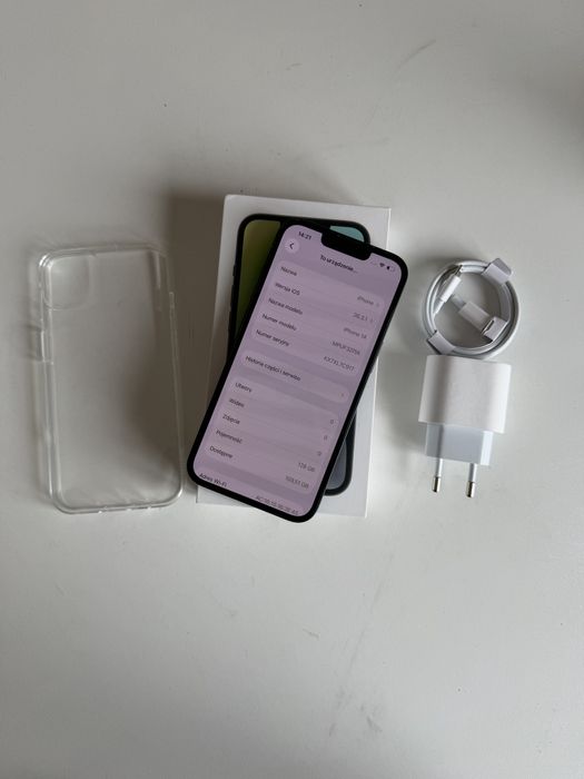 iPhone 14 128gb czarny bateria 100% komplet