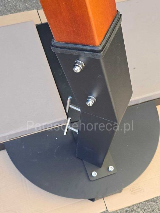 Parasol wspornikowy kopuła prostokątna XL 3x4m kolor mleczny