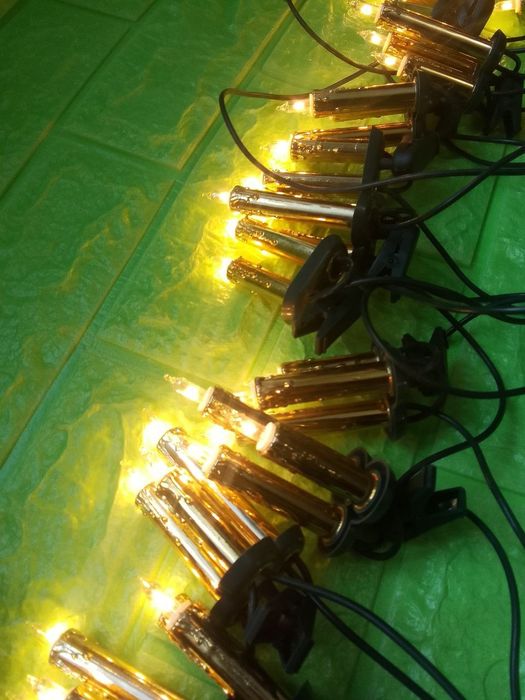 Гирлянда с прищепкой 40 ламп