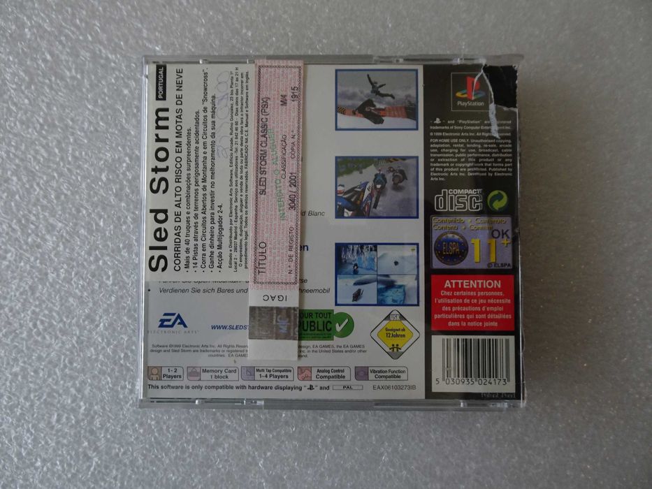 Jogo Playstation 1 - PS1 - Sled Storm