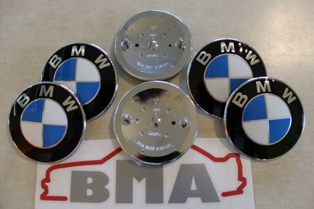 BMW Nowy Emblemat 82 mm Na Maskę Przód 100% Oryginał Części BMA