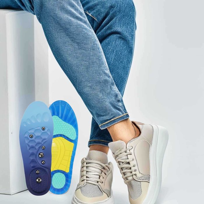 Wkładki Żelowe Magnetyczne Akupresurowe do Butów na Ból Stóp 38-40