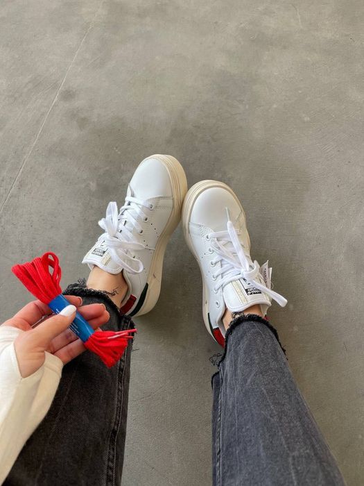АНОНС! Adidas Stan Smith Bonega 36 37 38 39 40 адідас стен сміт білі адіки