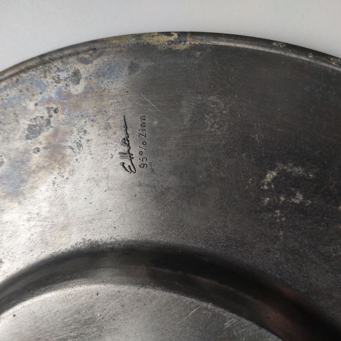 Декоративная оловянная тарелка,панно Zinnteller