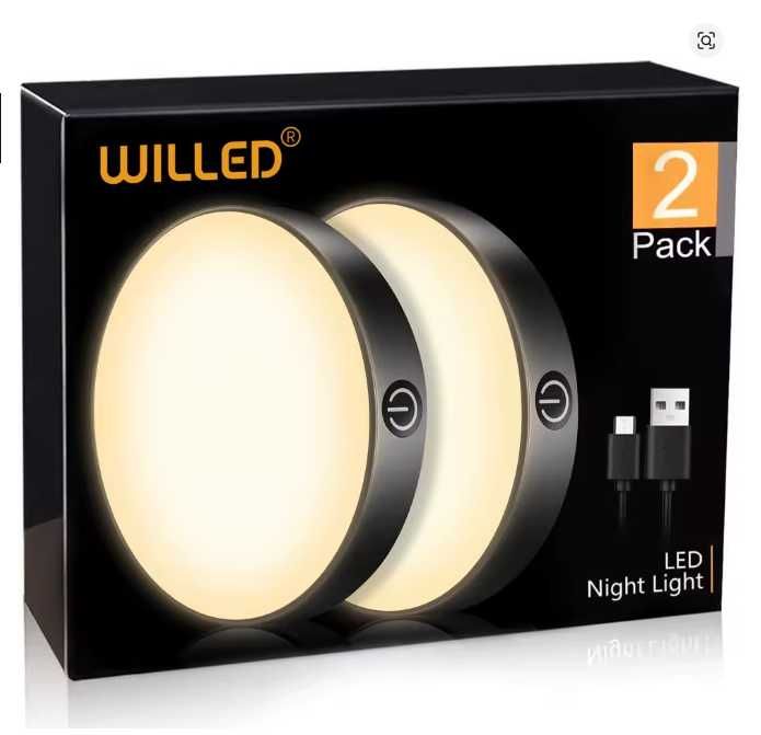 Светильник аккумуляторный 1000 mAh с сенсорной кнопкой светит 6 часов