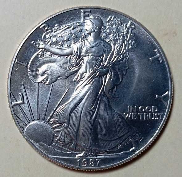 Estados Unidos onca de Dollar 1987 unc