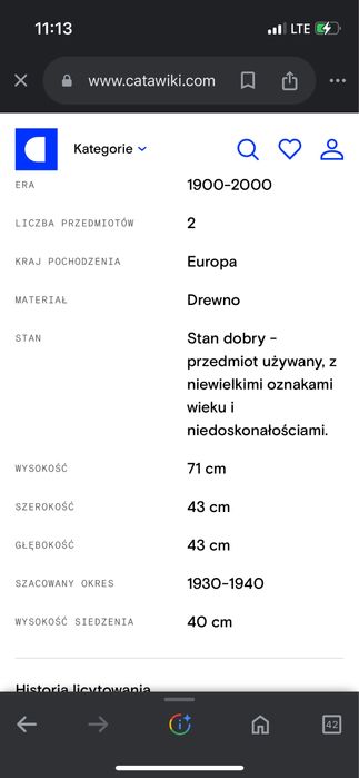 Krzesła tkackie narożne dębowe lite drewno