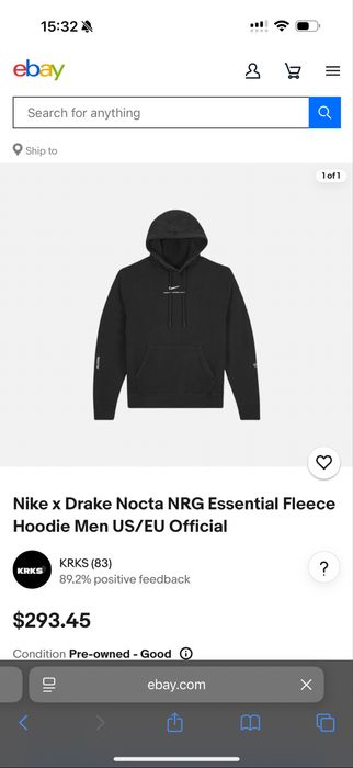 Чоловіча кофта nike nocta оригінал