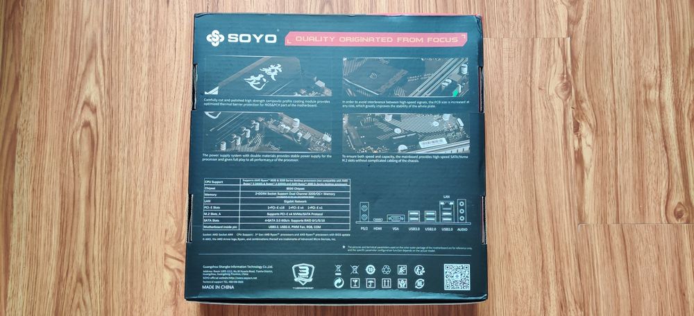 Материнська плата ам4 SOYO AMD B550M