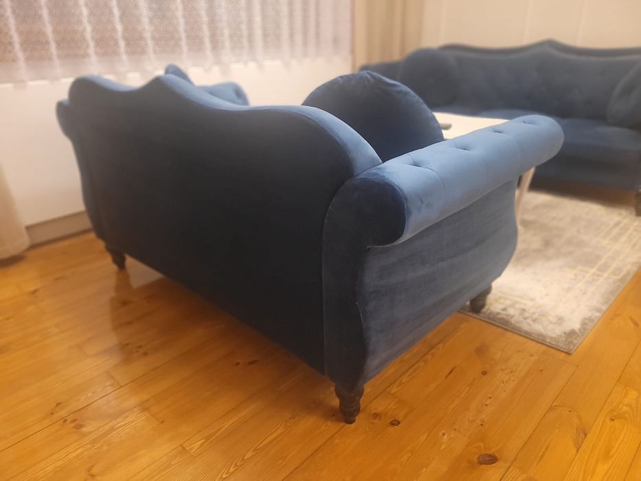 Zestaw kanap w stylu glamour - 2 sztuki