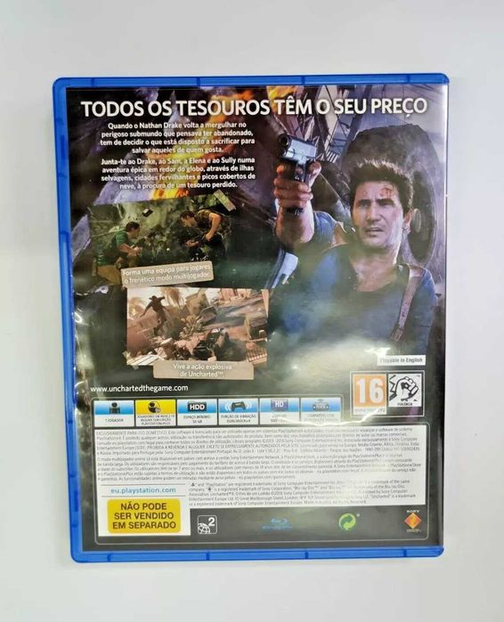 Uncharted 4 videojogo para Sony Playstation 4 e Sony Playstation 5