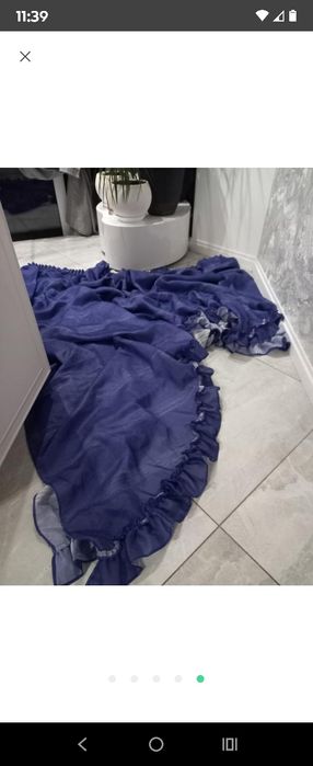 Штора Прованс синя