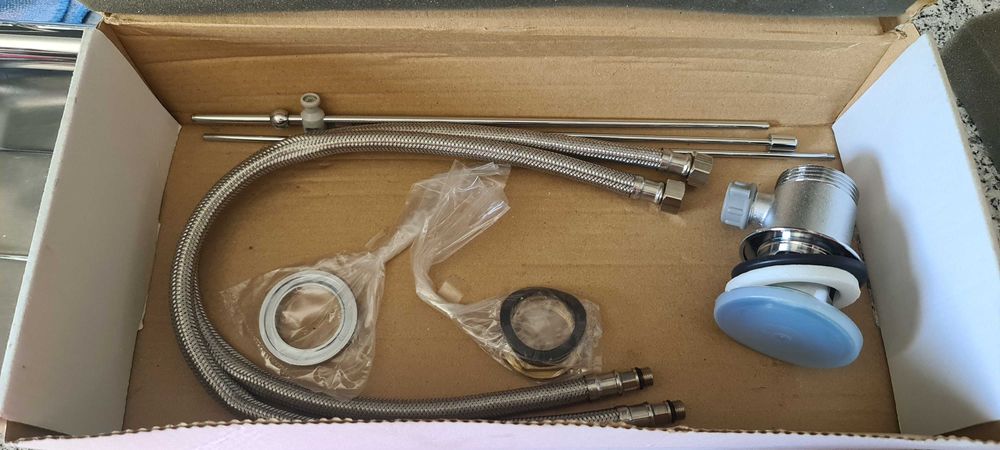 Misturadora de lavatório Ícone Eco alta com válvula Sanindusa NOVA