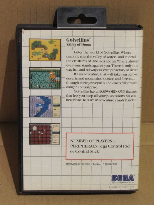 Jogo Sega Master System Golvellius Valley of Doom