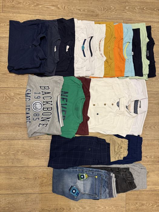 Paka ubrań chłopięcych 25sztuk, 116-128cm